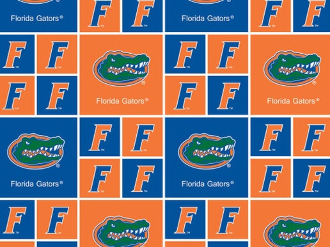 Licensed NCAA Florida Gators Cotton FL-020 Cotton Fabric by the Yard
